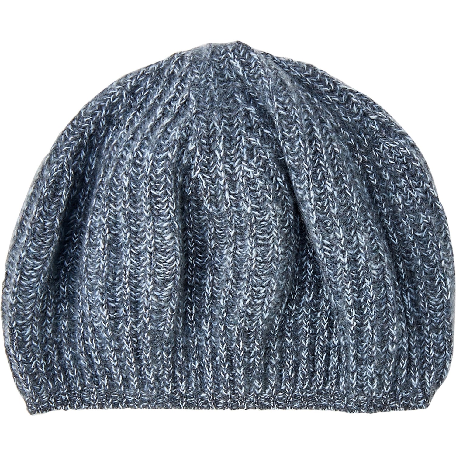 

Шапка Portolano 100% Cashmere Ribbed Twisted Knit Stone Grey/Baby Blue, Универсальный