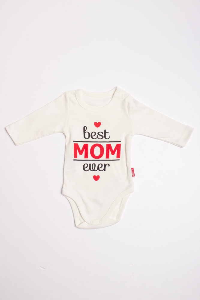 

Боді яслі на дівчинку, I ♥ MOM LULLABY 56 молочний (1512)