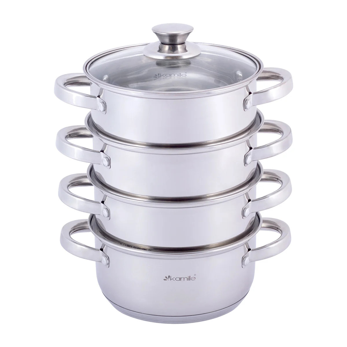 

Пароварка 3-х уровневая Kamille KM-5836 18х27 см