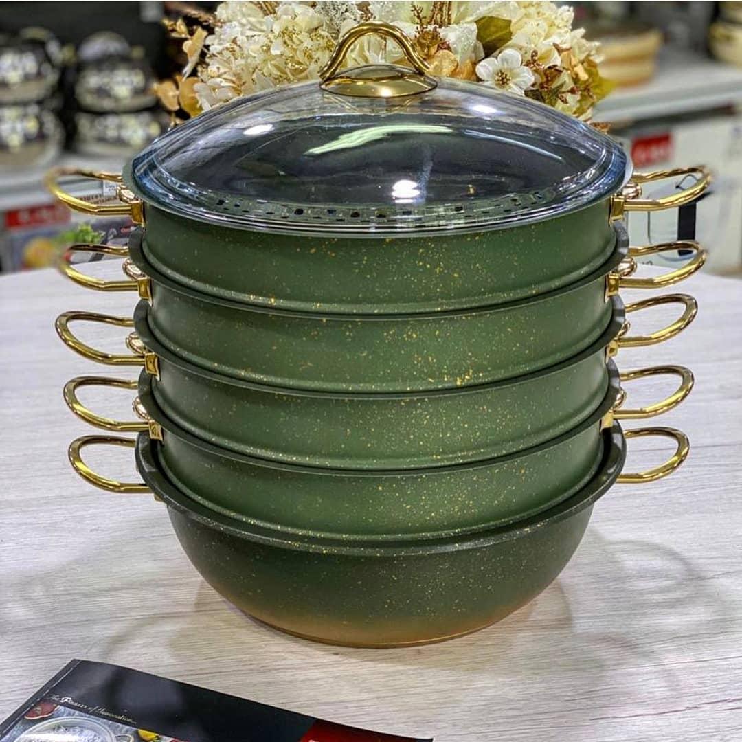 

Мантоварка 5-и уровневая Oms 6091С-28-Green 5.8 л 28 см