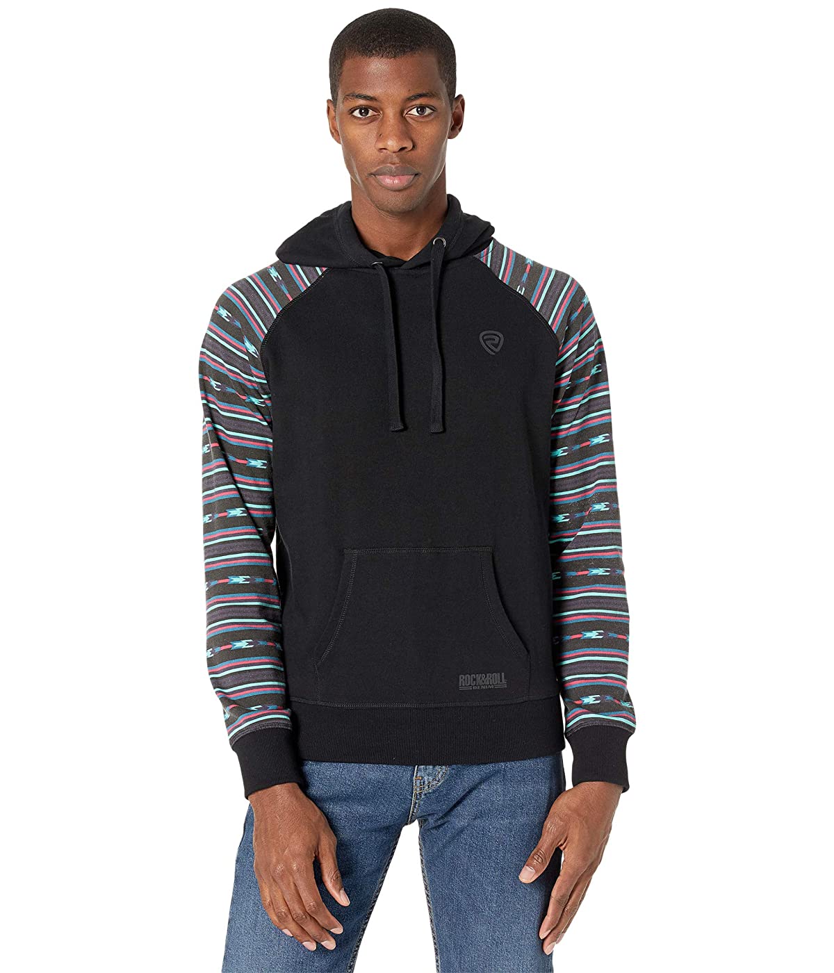 

Худи Rock and Roll Cowboy Long Sleeve Contrast Sleeves P8H6340 Black,  (48, Худи Rock and Roll Cowboy Long Sleeve Contrast Sleeves P8H6340 Black, L (48)