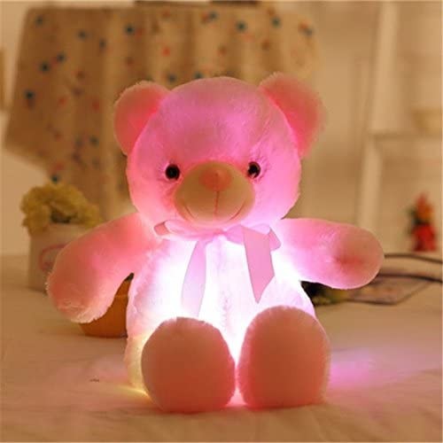 

Мягкая игрушка Led Мишка светится при нажатии розовая 50см