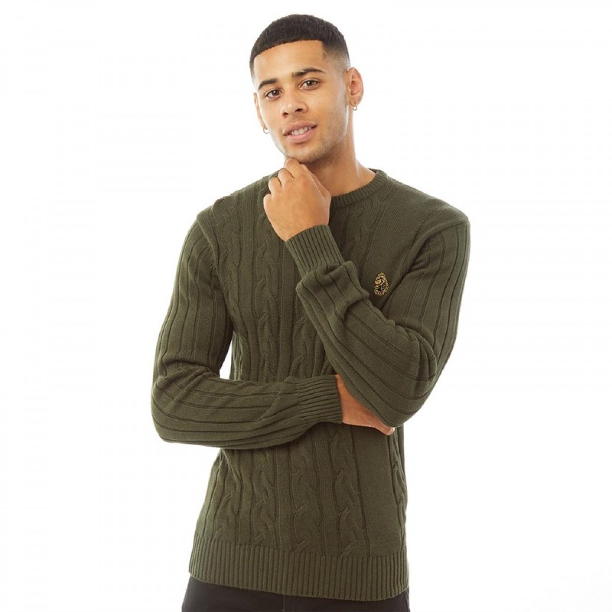 

Джемпер LUKE 1977 Morden Cable Knit Olive Dark Olive Green,  (42, Джемпер LUKE 1977 Morden Cable Knit Olive Dark Olive Green, XS (42)
