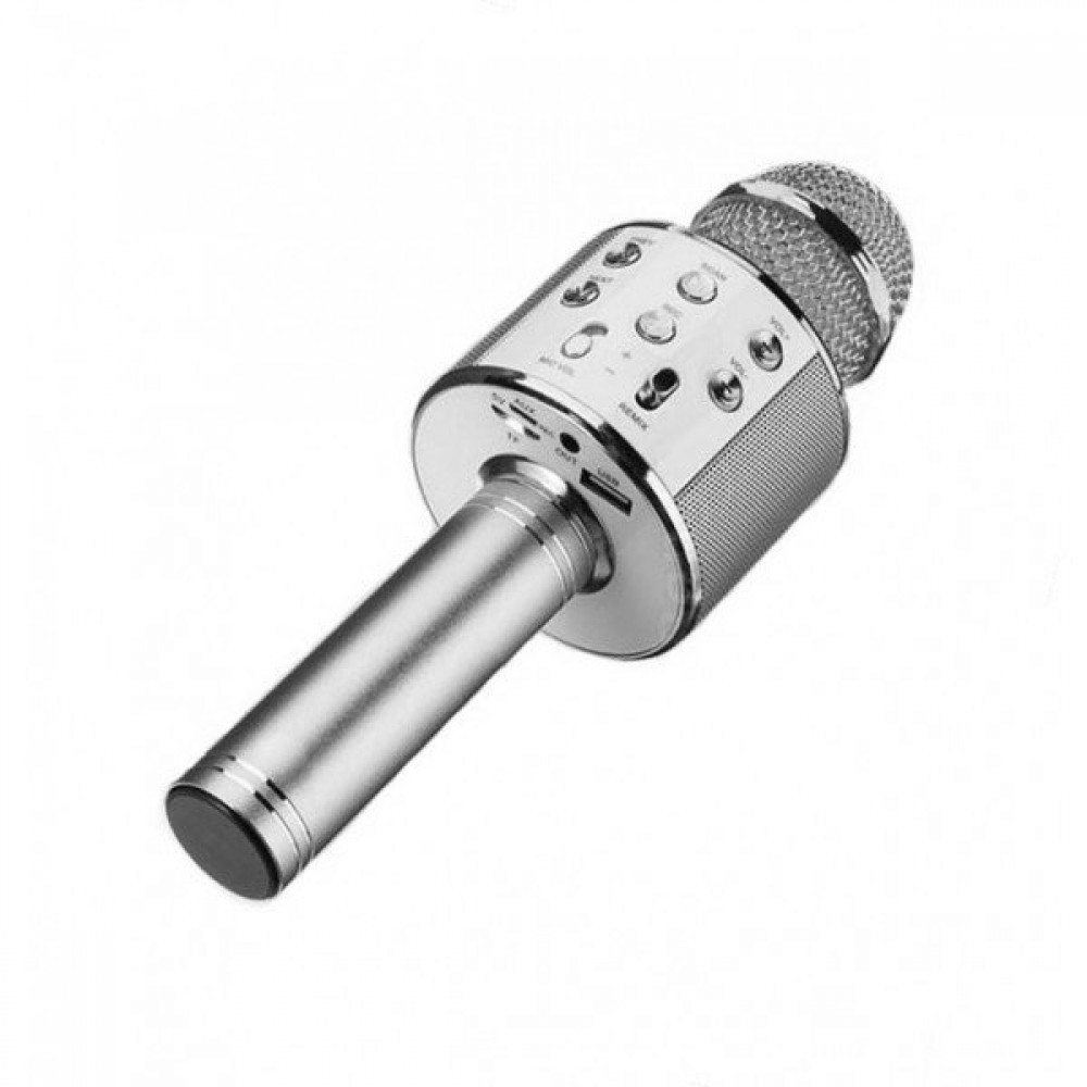 

Караоке микрофон с динамиками APE WS-858 Silver