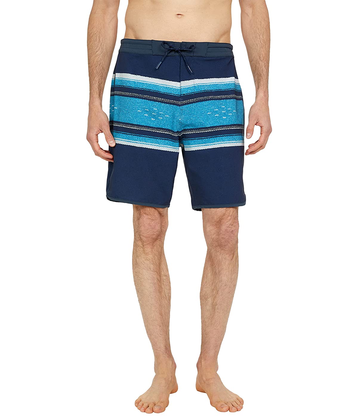 

Шорты для плавания Outerknown Tasty Scallop Trunks Deep Sea Poncho Stripe, 32W 32L