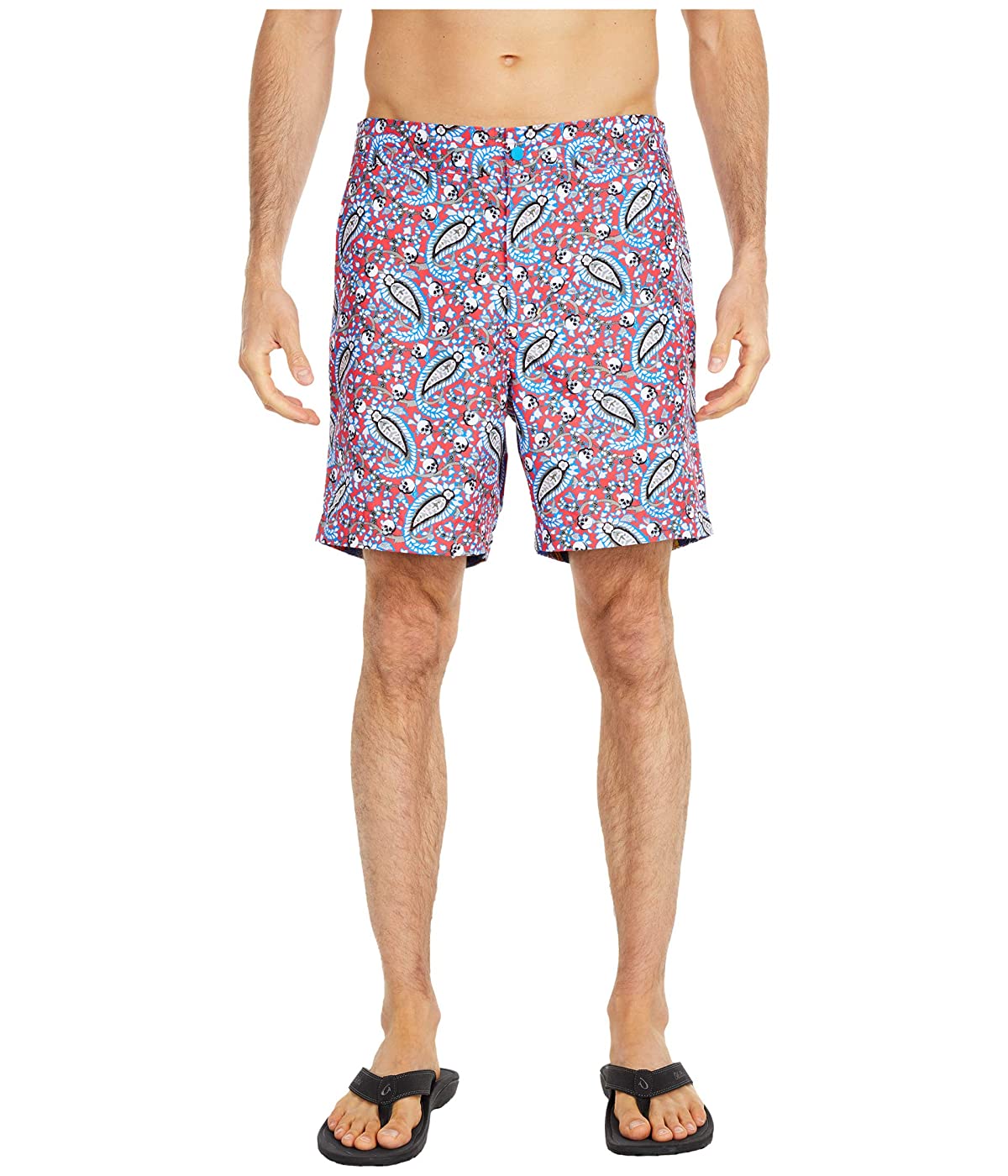 

Шорты для плавания Robert Graham Continental Swim Trunks Red, 34W 32L