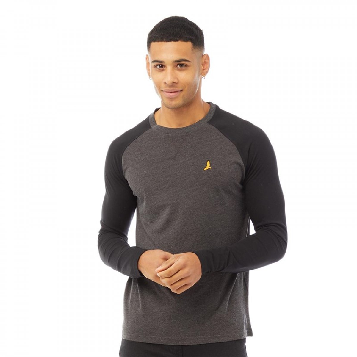 

Лонгслив Brave Soul Terence Neck T-Shirt Dark Charcoal Marl/Jet Black Grey,  (44, Лонгслив Brave Soul Terence Neck T-Shirt Dark Charcoal Marl/Jet Black Grey, S (44)