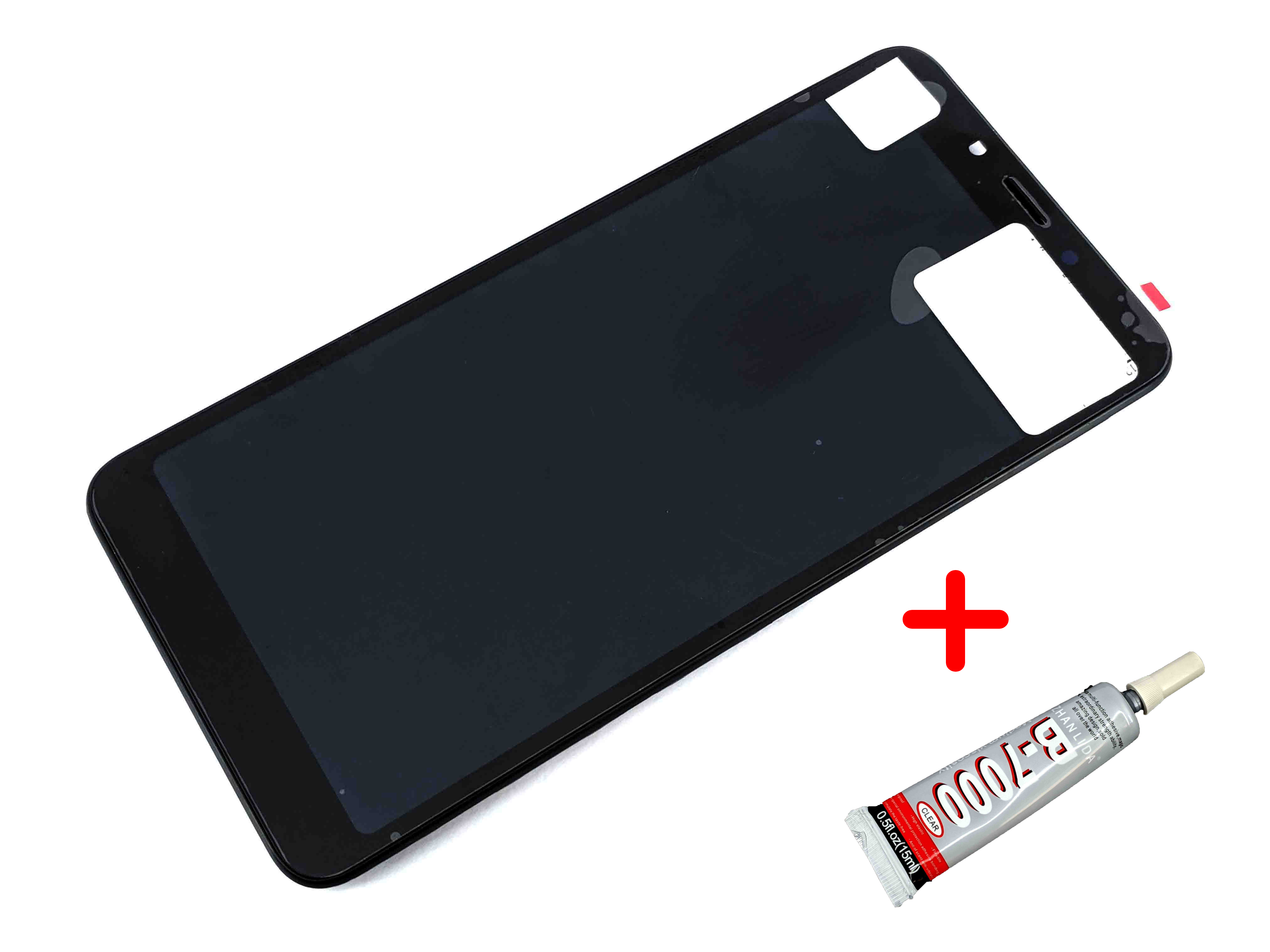 

Дисплей + сенсор (модуль) экран Xiaomi Redmi 6, Redmi 6A черный + рамка High Copy + клей B7000