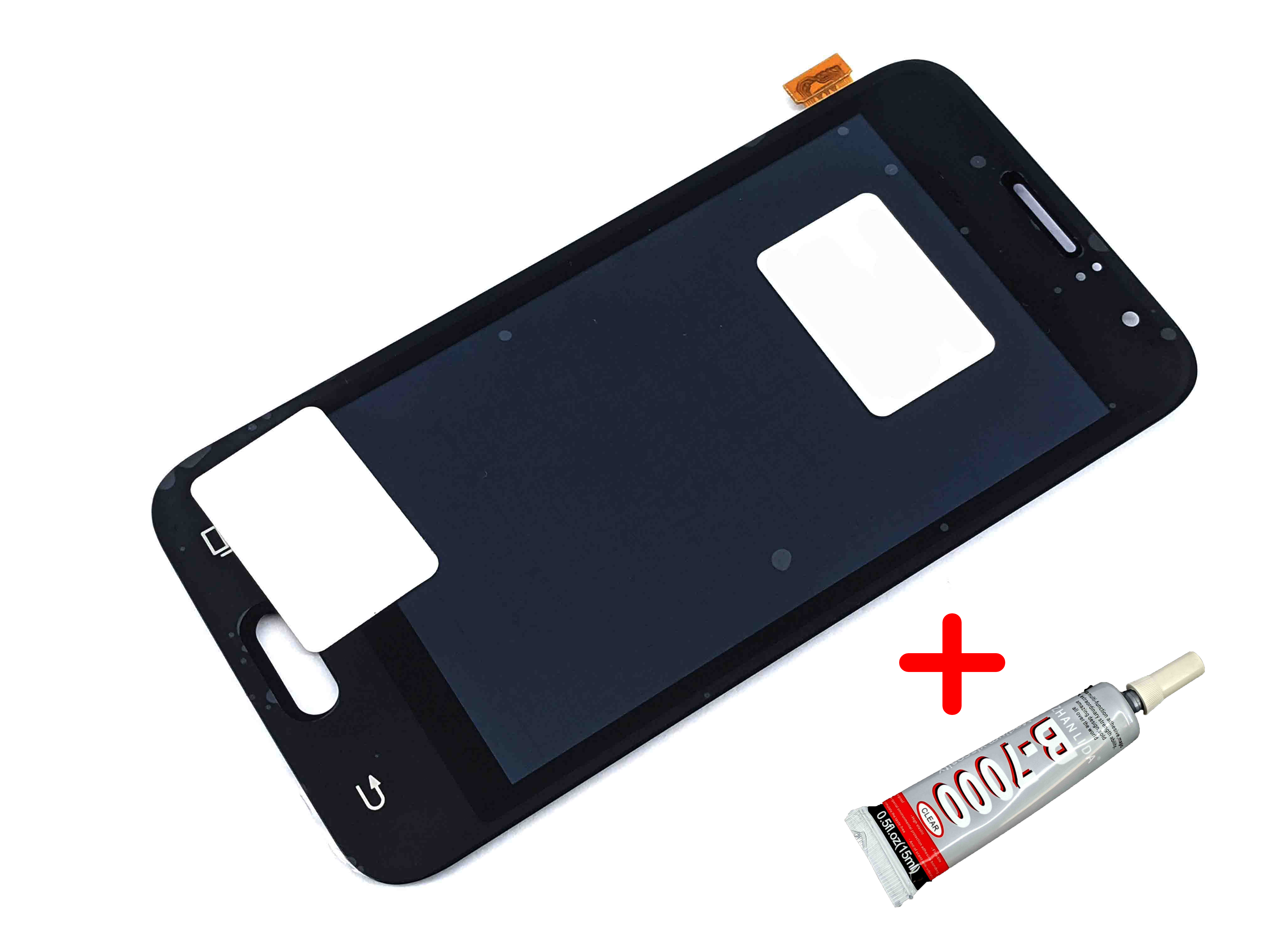 

Дисплей + сенсор (модуль) экран Samsung J120 черный TFT с регулировкой яркости High Copy + клей B7000