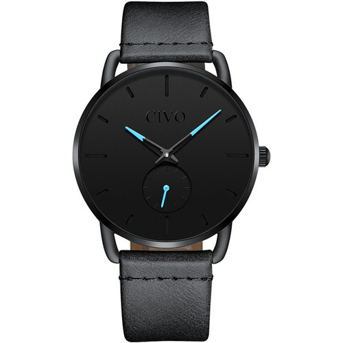 

Чоловічий наручний годинник Chronte Bruce Black-Light Blue