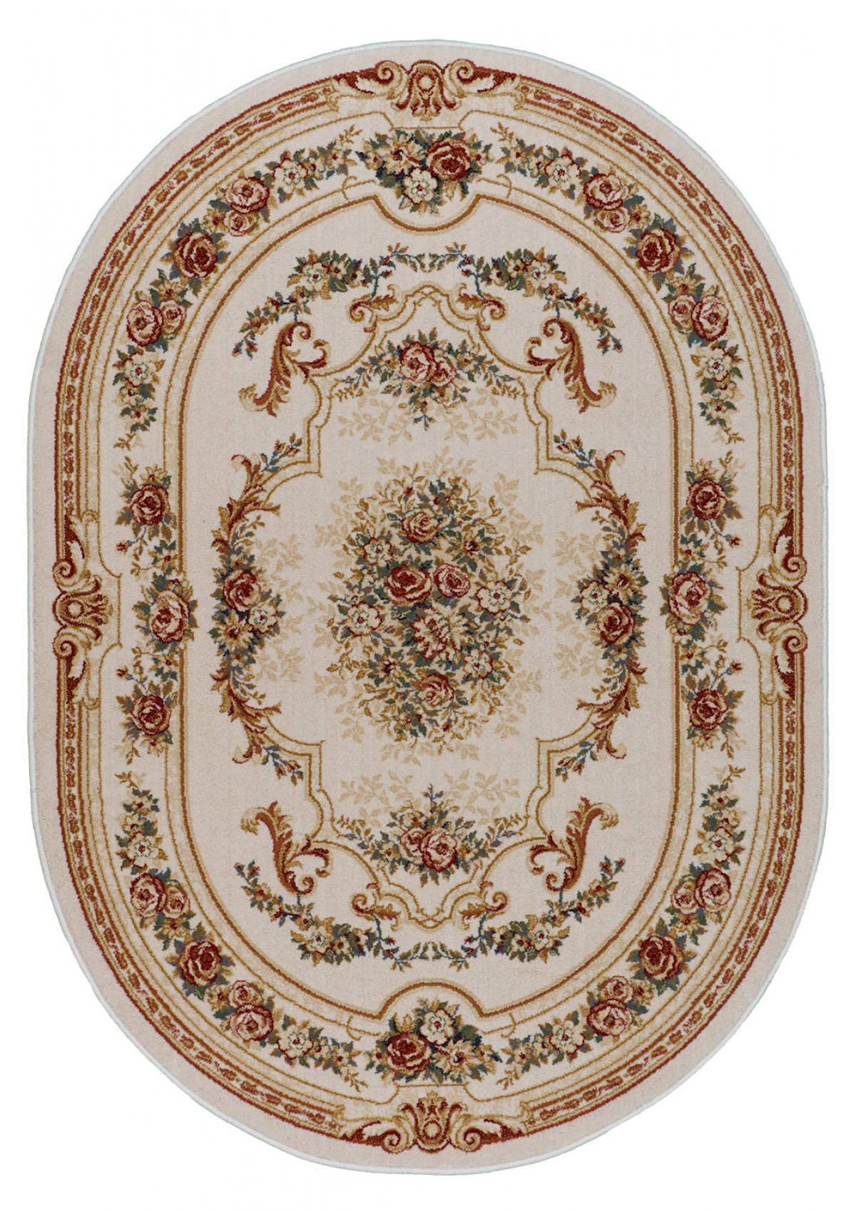 

Ковер Acvila Group PREMIERA 5396 1.2x1.7 м. Овал Бежевый