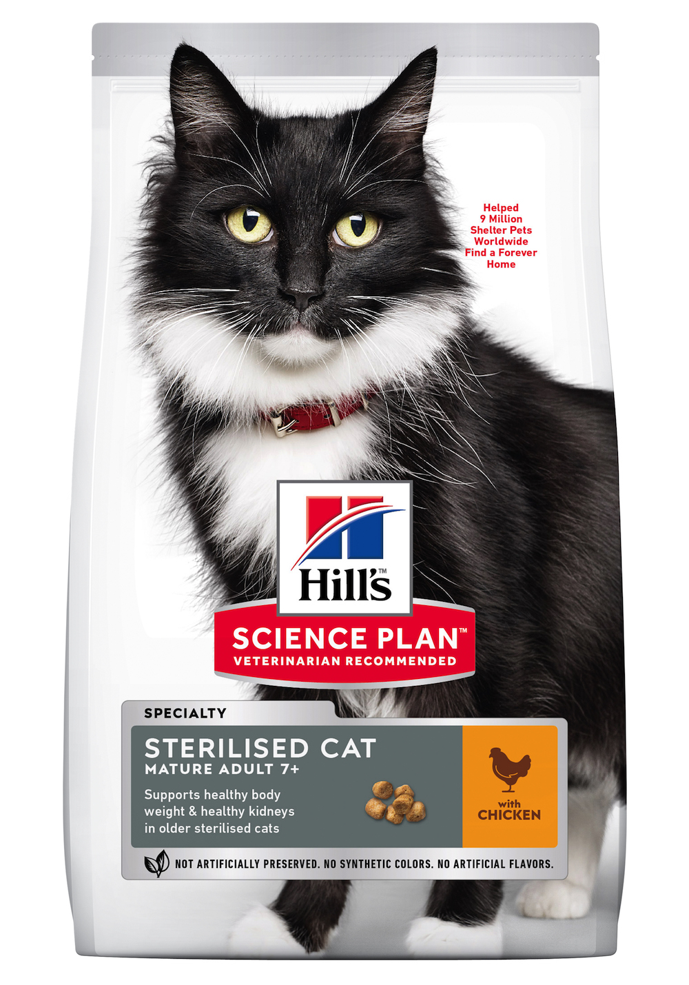 

Сухой корм для стерилизованных кошек старшего возраста с курицей Hill's Science Plan Mature Sterilised 7+ 3 кг Hill`s BGL-HI-131