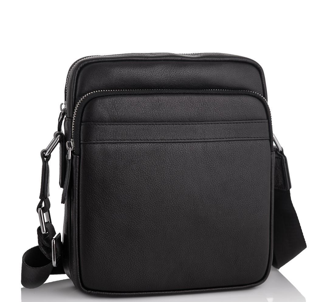 

Мужская кожаная сумка месенджер Tiding Bag 13827-NM 21 х 27 х 6 Черный