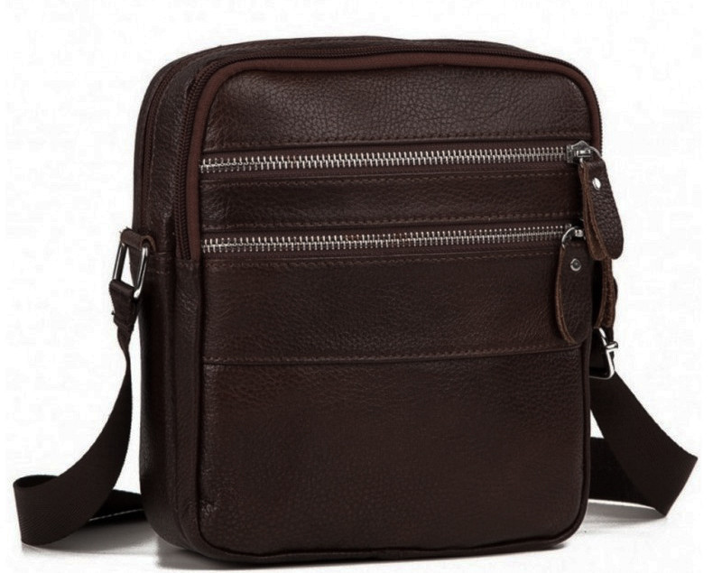 

Мужская кожаная сумка месенджер Tiding Bag M38-3923C-NM 19 х 22 х 7 Коричневый