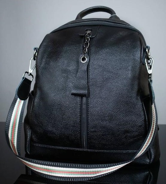 

Женский кожаный рюкзак Tiding Bag 13736-NM 35 х 25 х 12 Черный