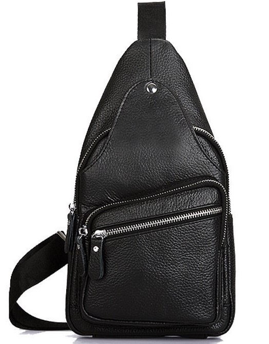 

Мужская кожаная сумка через плечо Tiding Bag 1356-NM 17 x 28 x 7 Черный
