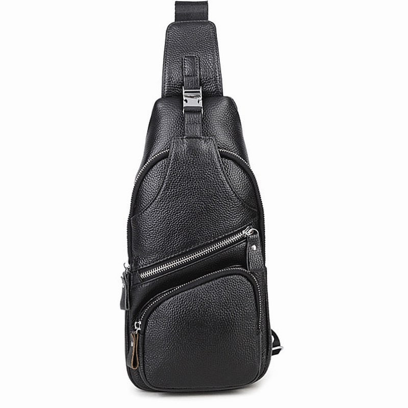 

Мужская кожаная сумка через плечо Tiding Bag 1351-NM 13,5 х 22 х 7,5 Черный