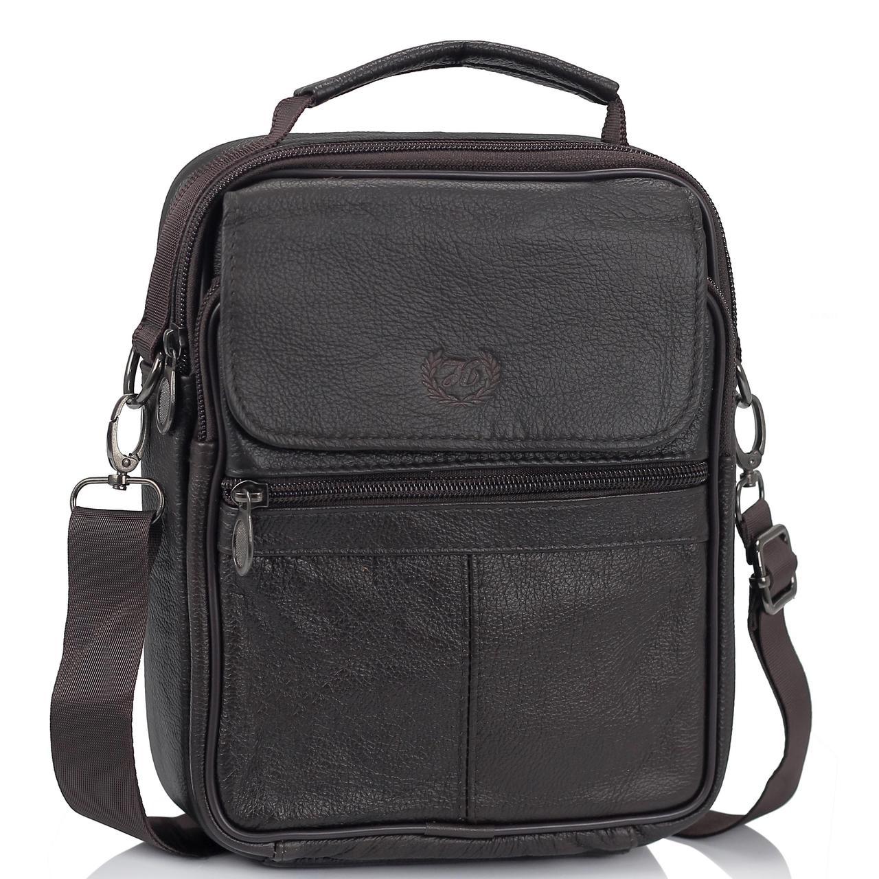 

Мужская кожаная сумка месенджер HD Leather 130117-NM 175 x 225 x 5 Коричневый