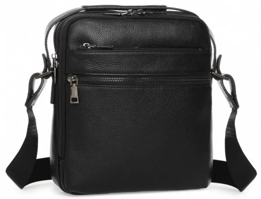 

Мужская кожаная сумка месенджер Tiding Bag A25-17622-3A-NM 23 х 26 х 8 Черный