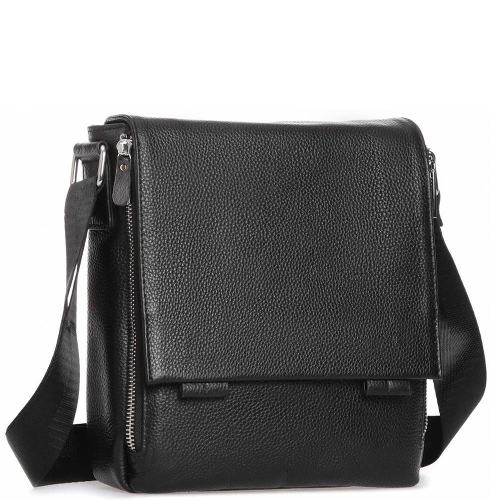 

Мужская кожаная сумка месенджер Tiding Bag 14410-NM 21,5x23x7 Черный