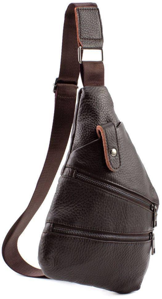 

Мужская кожаная сумка через плечо Tiding Bag 14586-NM 21 x 29 Коричневый