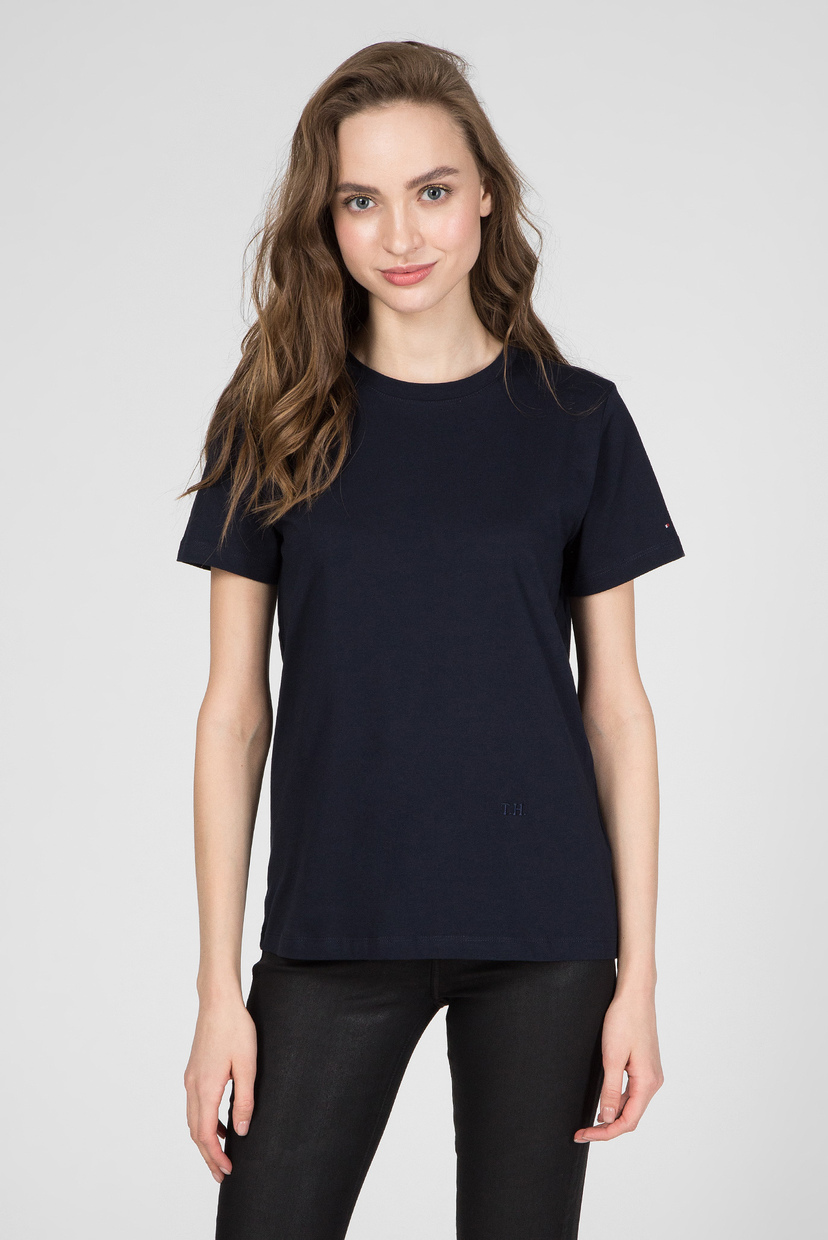 

Женская темно-синяя футболка TH COOL ESS RELAXED Tommy Hilfiger XS WW0WW28386