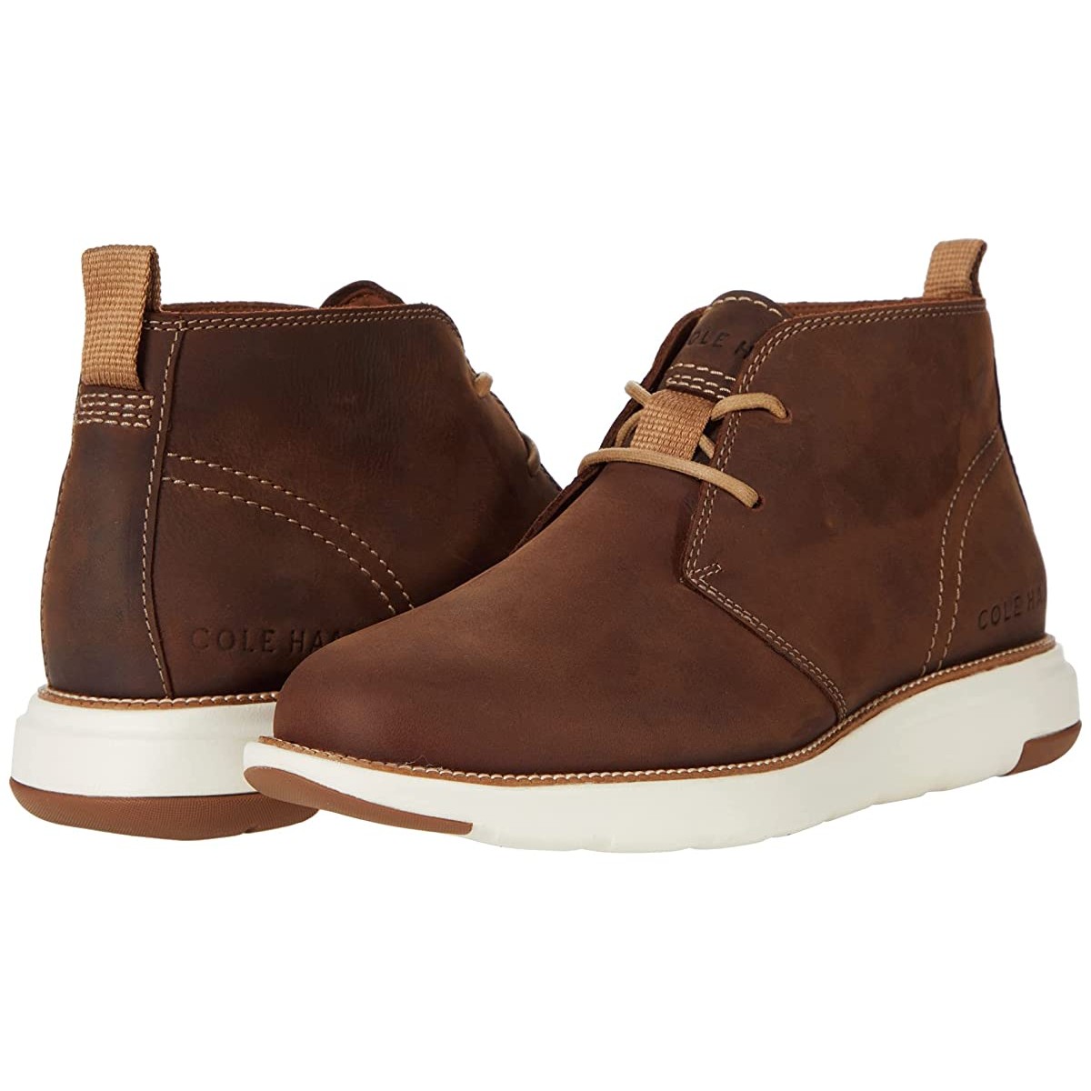 

Ботинки Cole Haan Grand Atlantic Chukka Water Resistant Lumber Water Resistant/Ivory, 40.5 (255 мм)