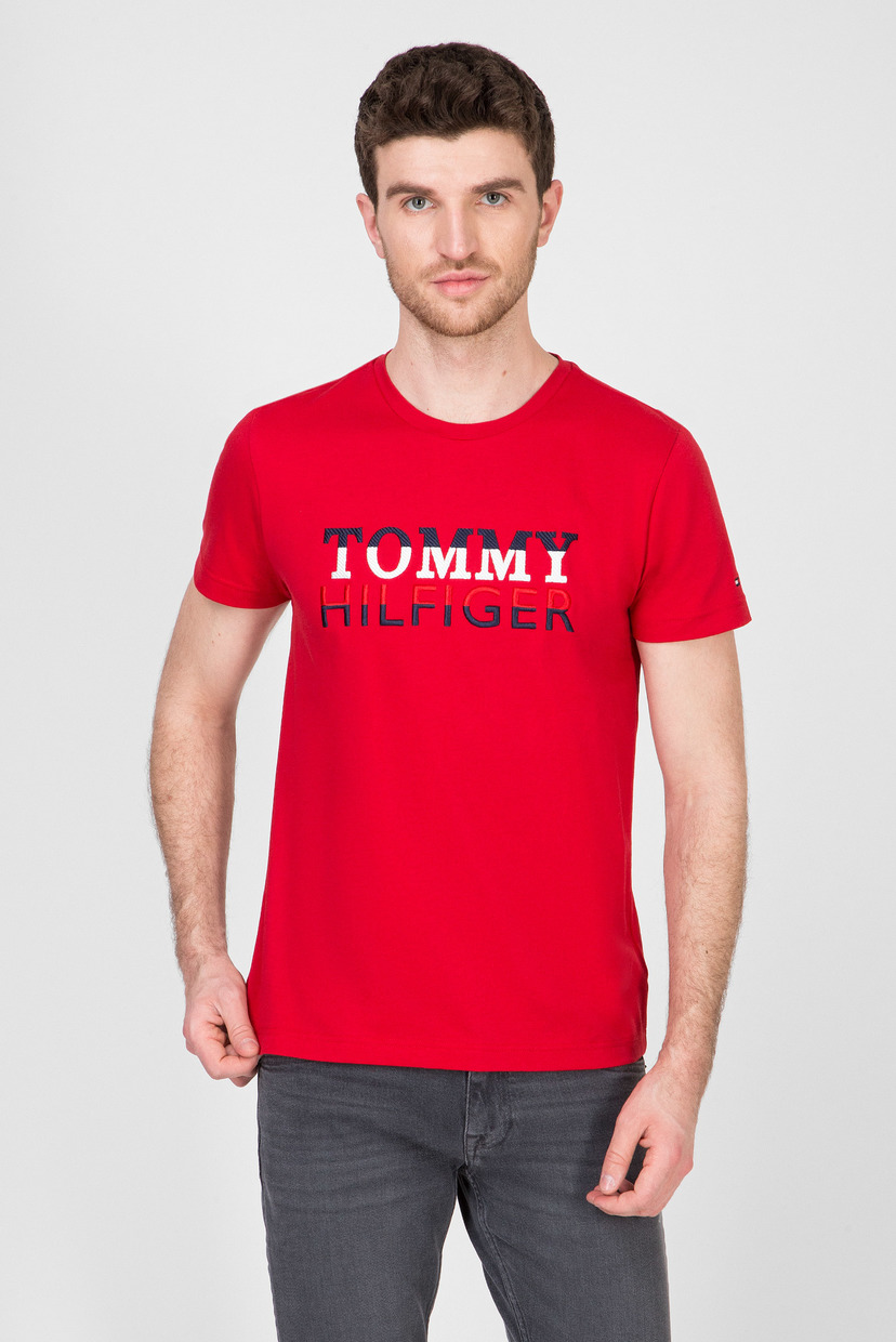 

Мужская красная футболка CORP TEXTURE EMBRO Tommy Hilfiger S MW0MW13336