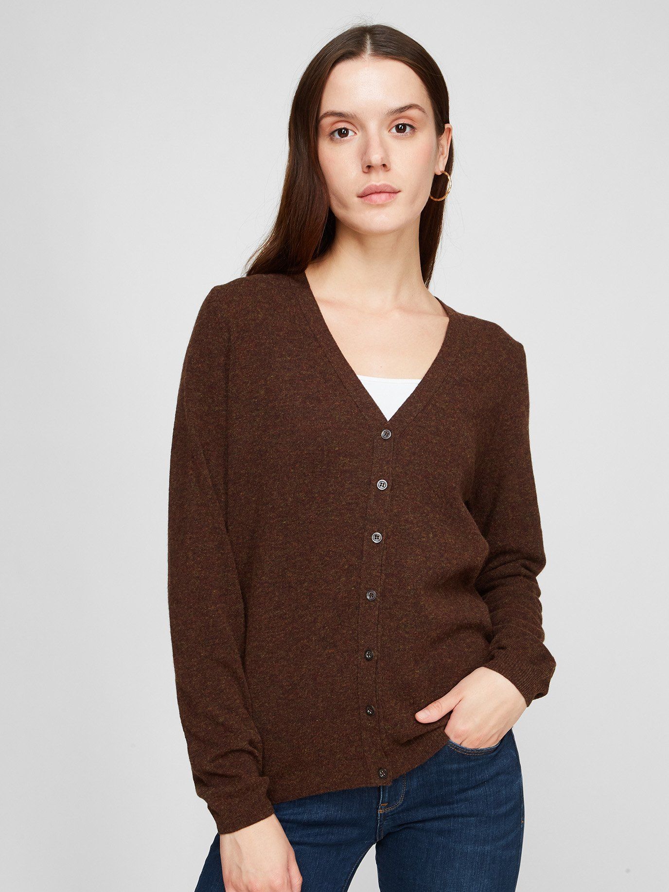 

Кардиган Sassofono A191-SF-461282 S Коричневый