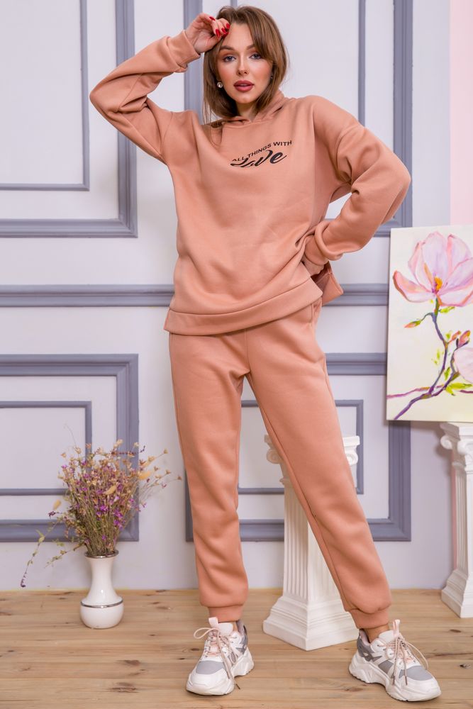 

Спортивный костюм AGER  Бежево-персиковый 182R3020, Спортивный костюм AGER 44 Бежево-персиковый 182R3020