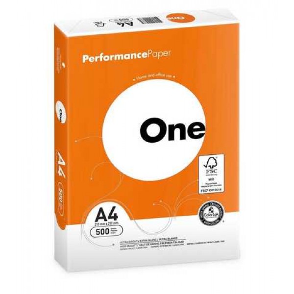 

Бумага Suzano One 75g/m2, A4, 500л, class A, белизна 160% CIE