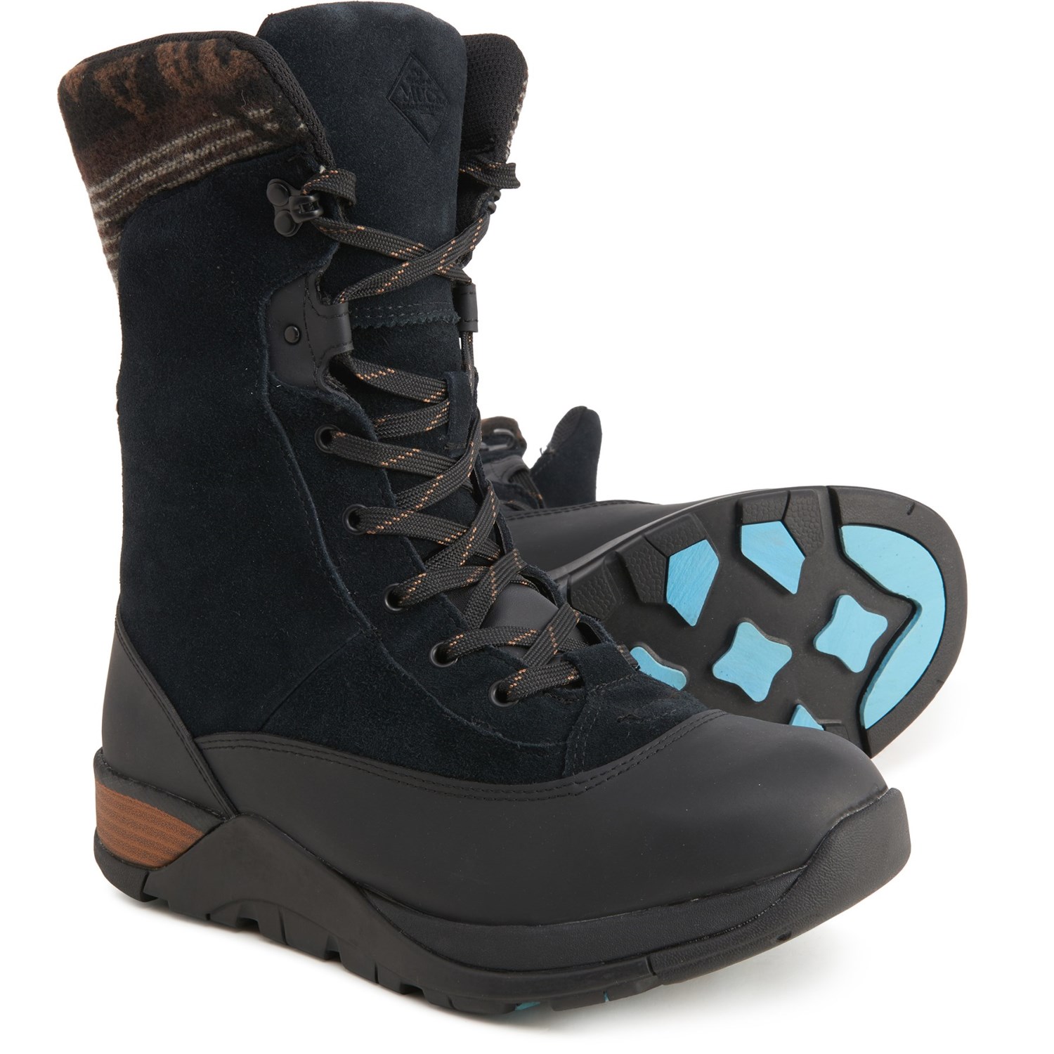 

Ботинки Muck Boot Company Apres II Lace Mid Snow - Waterproof, Suede Black, 37.5 (245 мм)