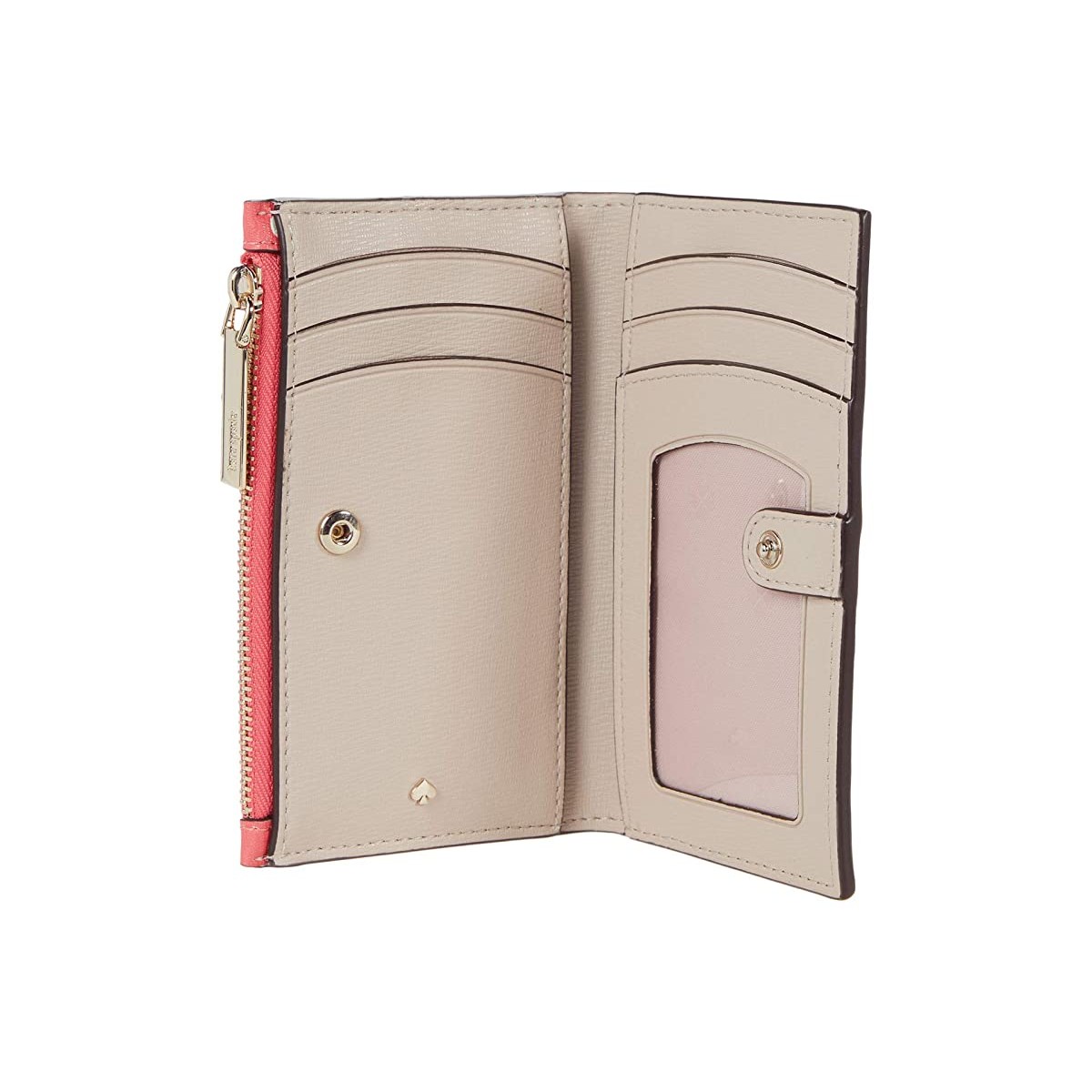 

Кошелек Kate Spade Spencer Dots Small Slim Bifold Wallet Peach Melba Multi, Универсальный