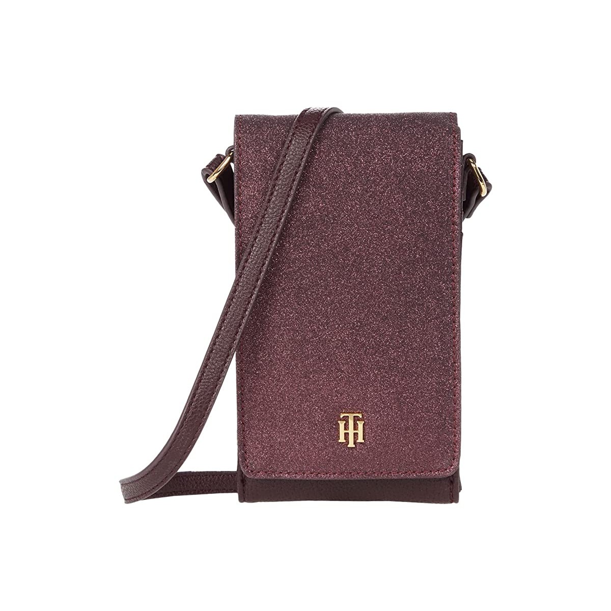 

Кошелек Tommy Hilfiger Phone with Gifting Hangtag Glitter Deep Burgundy, Универсальный