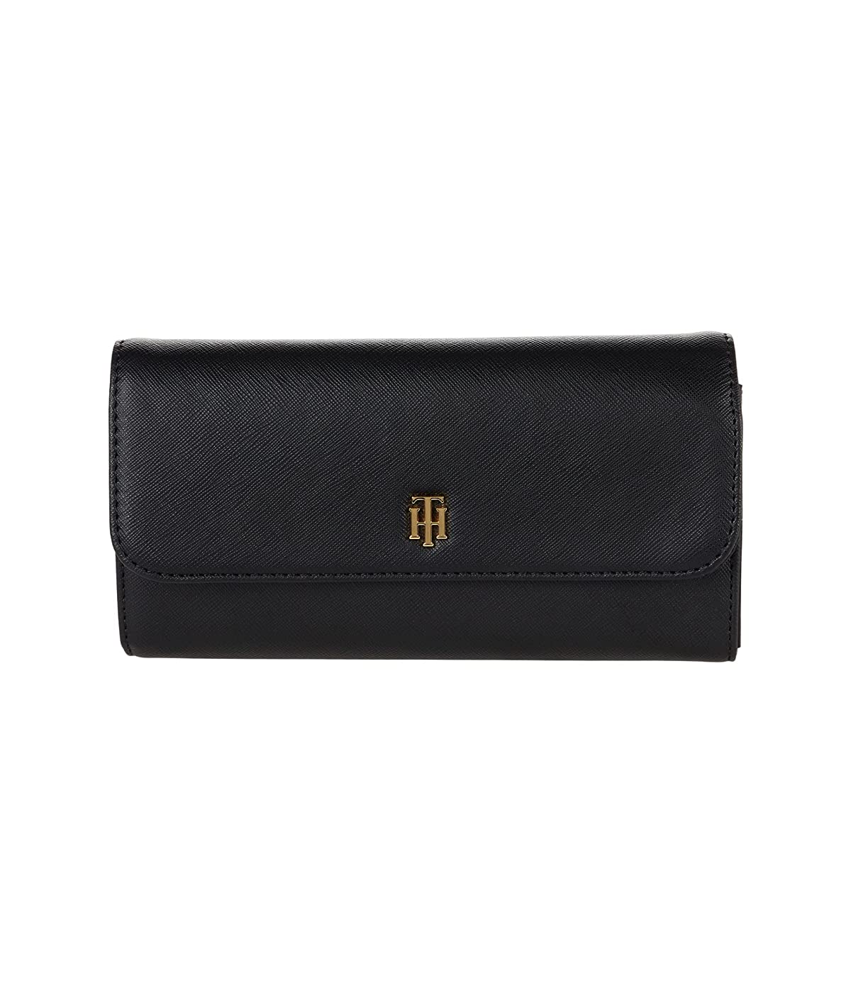 

Кошелек Tommy Hilfiger Parker II Flap Accordion Wallet - Saffiano PVC Black, Универсальный