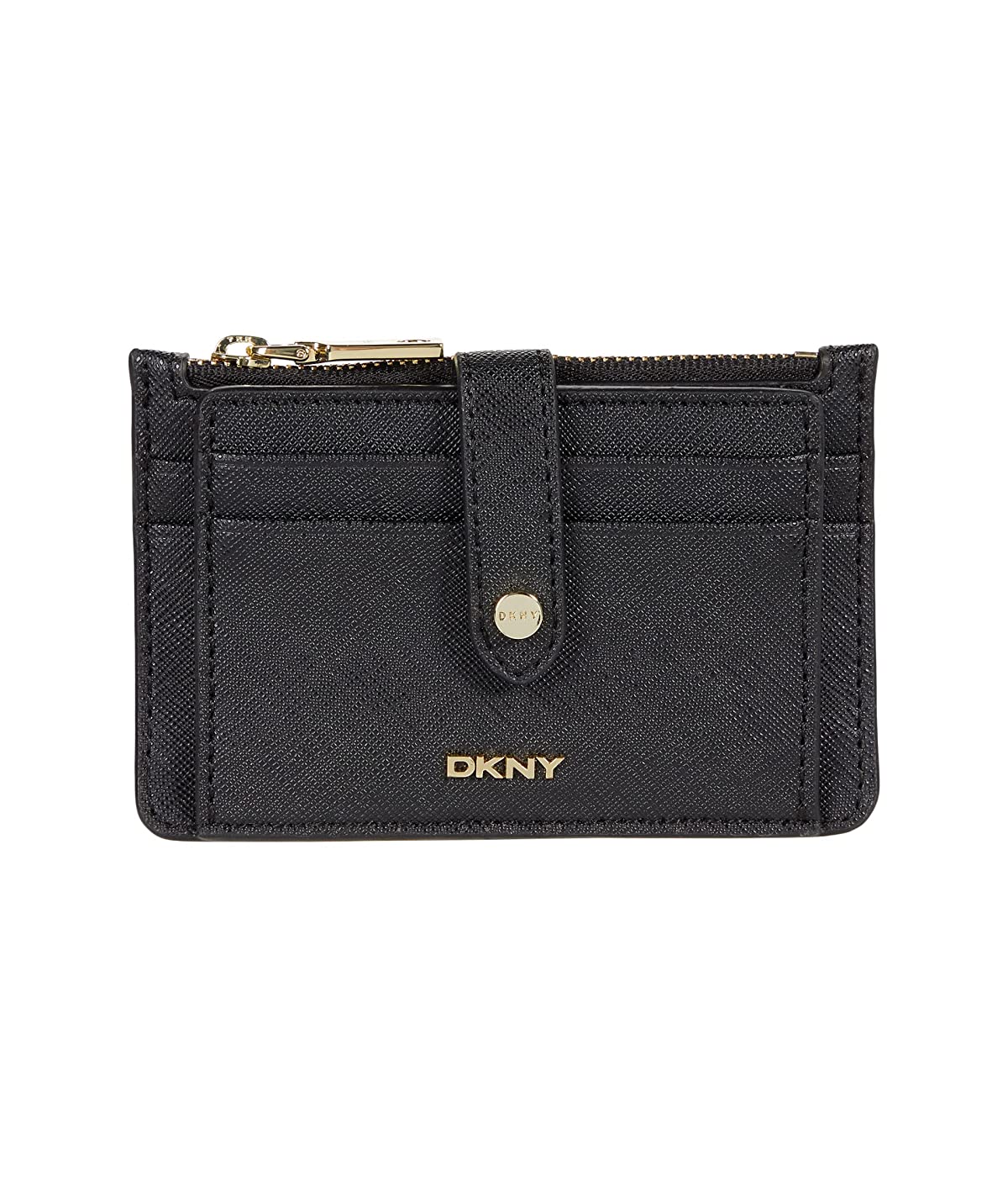 

Кошелек DKNY Thomasina Zip Card Holder Black/Gold, Универсальный