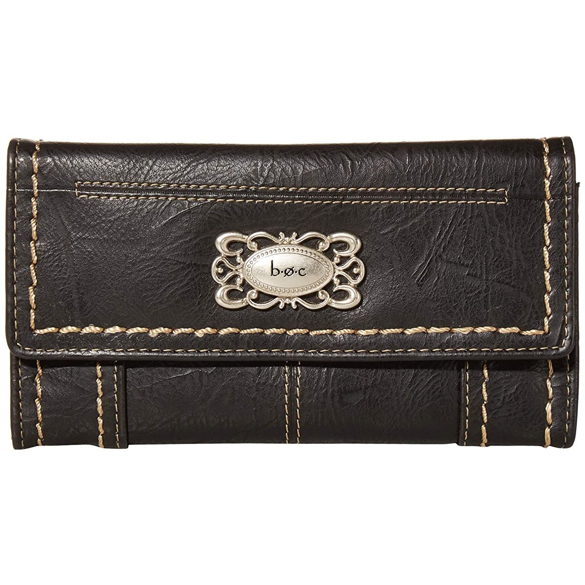 

Кошелек b.o.c. Bronson Accordion Flap Wallet Black, Универсальный