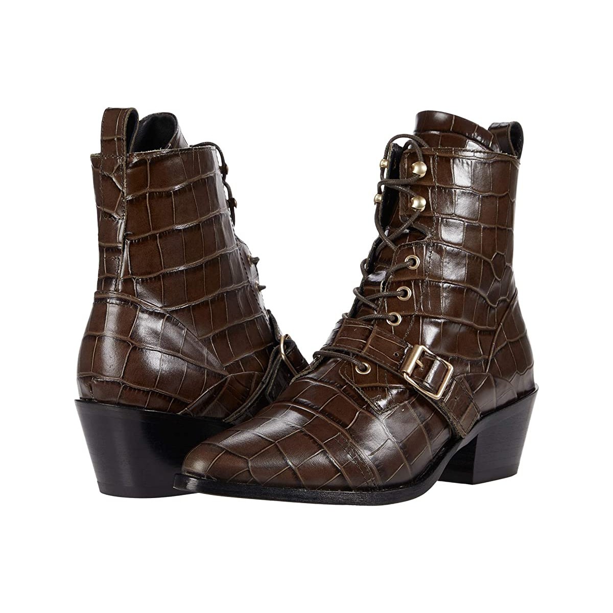 

Ботинки AllSaints Katy Boot Khaki Croc, 35