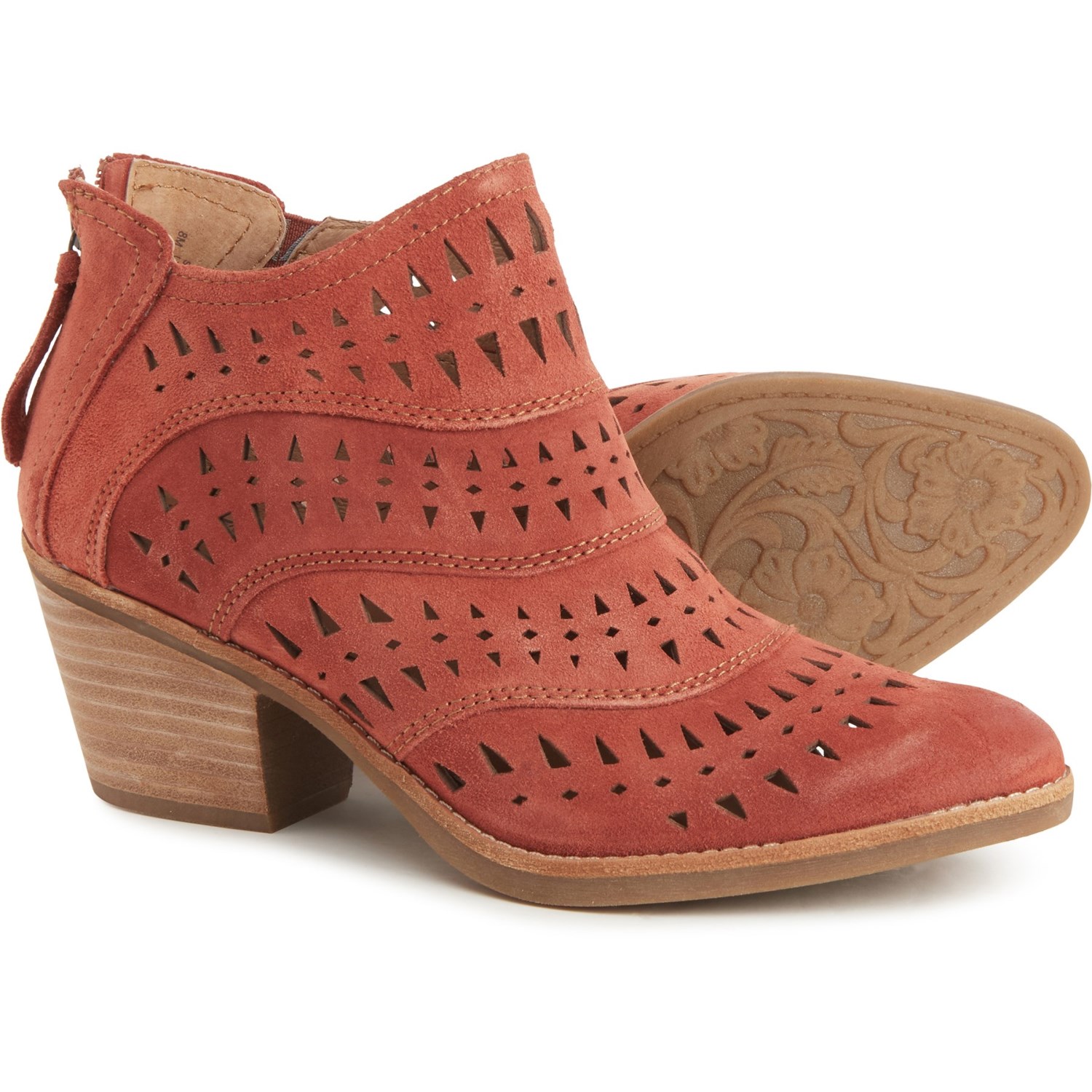 

Ботинки Sofft Westwood II Perforated Ankle Booties - Suede Rust, 36.5 (235 мм)