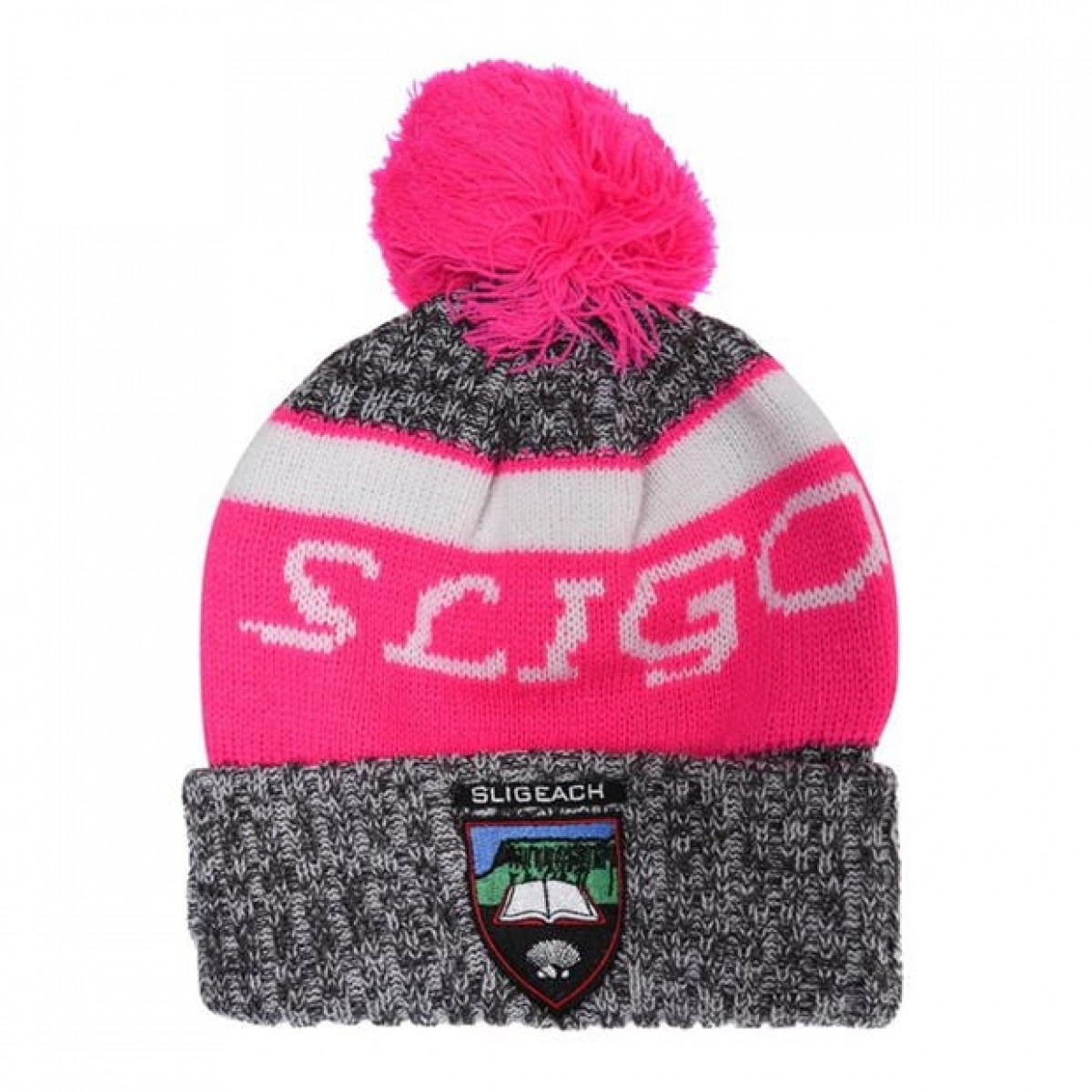 

Головной убор Official Sligo GAA Beanie Char/White/Pink, Женский