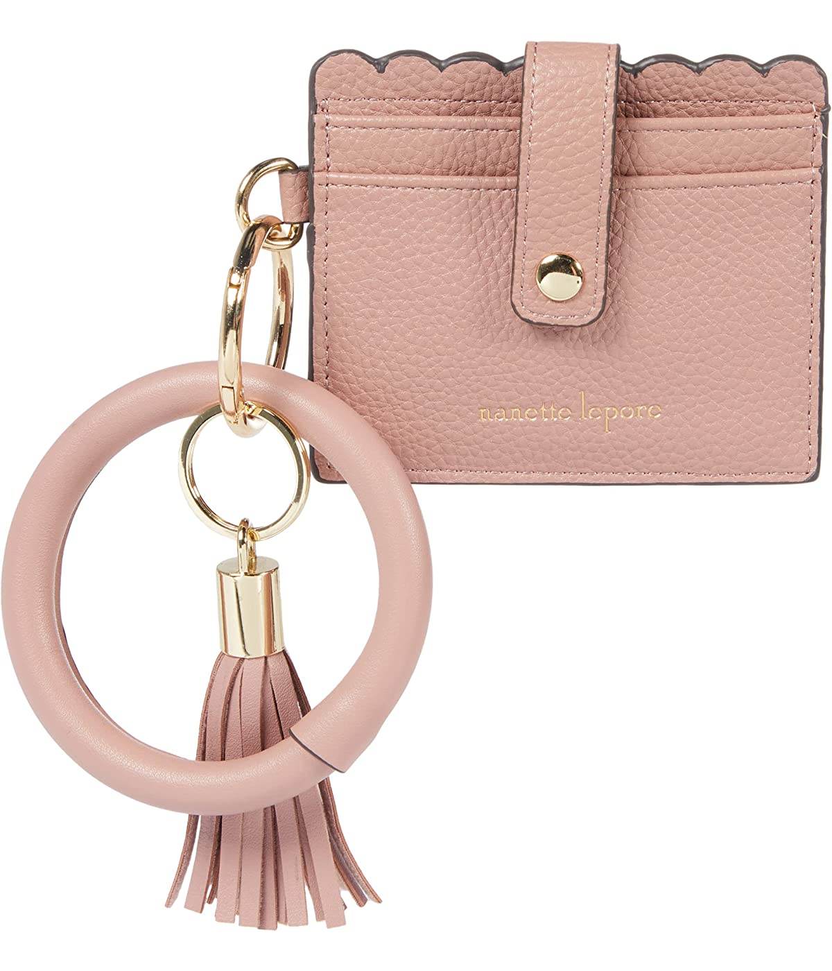 

Кошелек Nanette Lepore Credit Card Case with Ring Bracelet Mauve, Универсальный