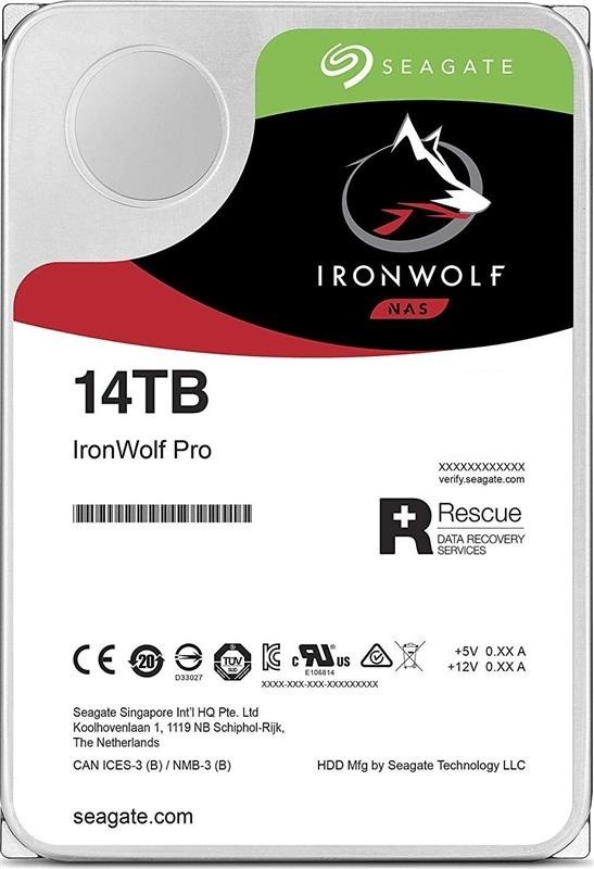 

Жесткий диск HDD SATA 14 TB Seagate IronWolf Pro NAS 7200rpm 256MB (ST14000NE0008)