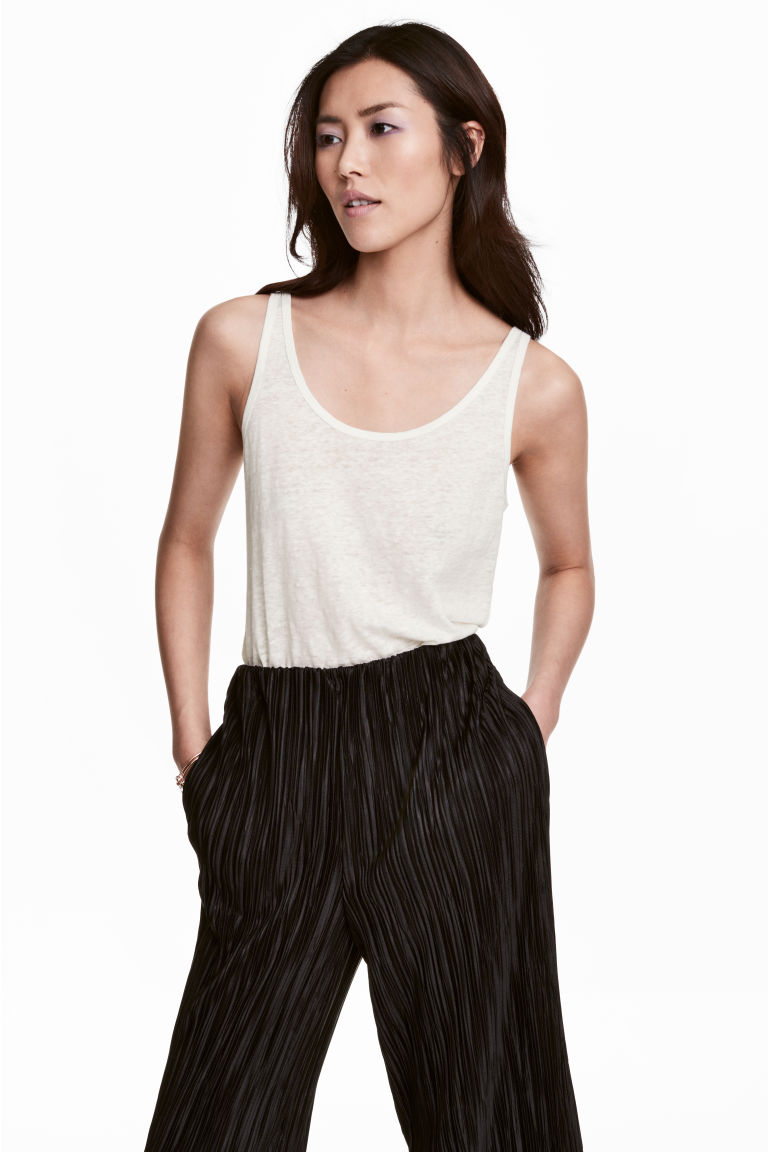

Майка H&M  молочный 4601825, Майка H&M L молочный 4601825
