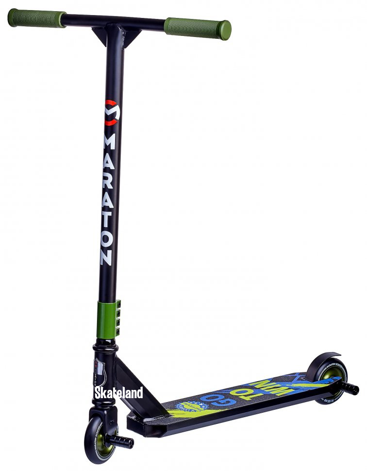 

Трюковый самокат Maraton Active Black-Green с пегами