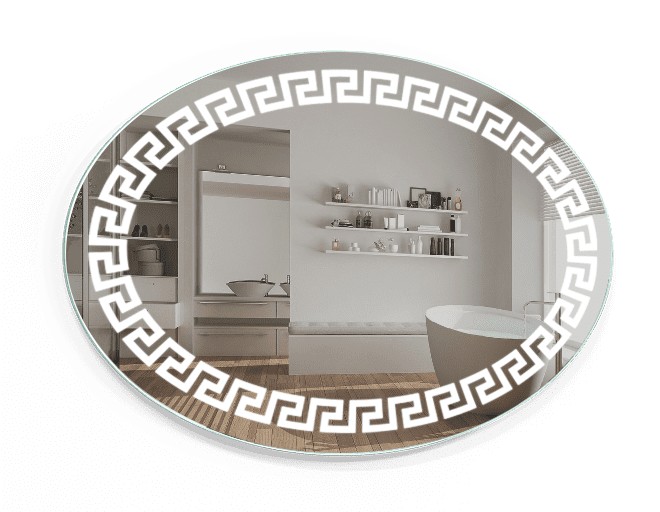 

Зеркало c LED подсветкой Smart Mirror сенсорное Agrigento SK 140х80 см Овальное