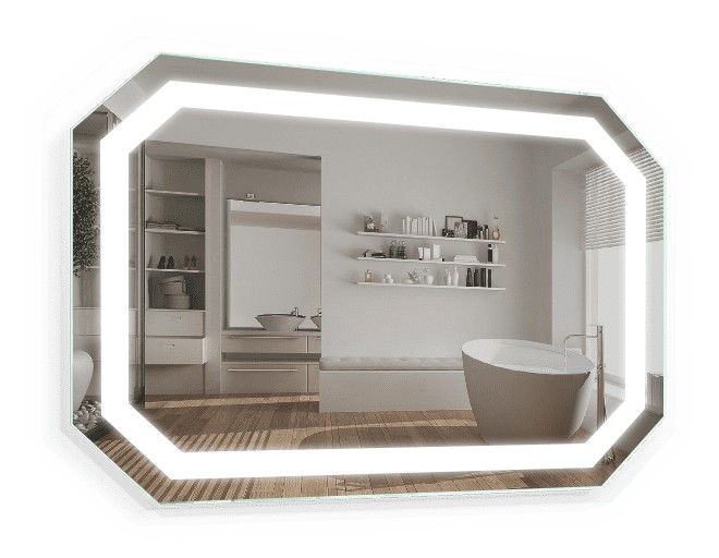 

Зеркало c LED подсветкой Smart Mirror сенсорное Bastia SK 60х60 см Прямоугольное