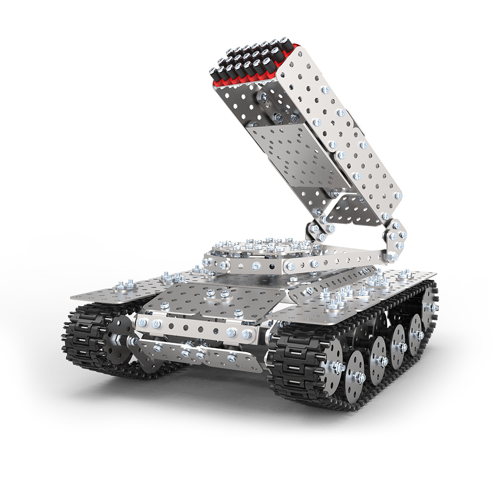 

Металлический конструктор Steel World «Танк-базука» 1000 деталей
