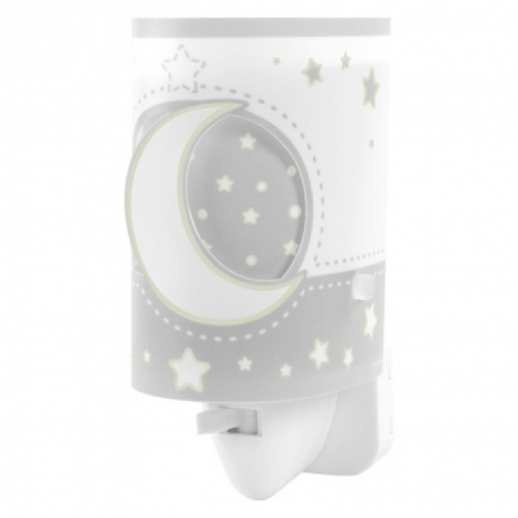 

Детский ночник в розетку Dalber Moon Grey 63235LE