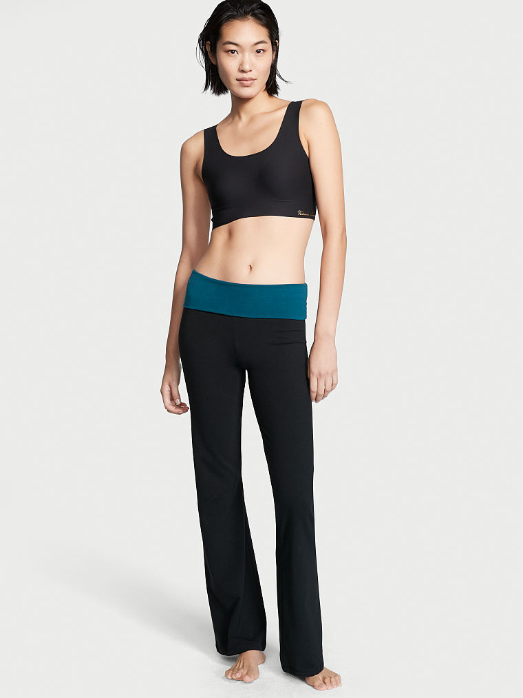 

Расклешенные леггинсы брюки Victoria's Secret 1159758083 (Черный, L)