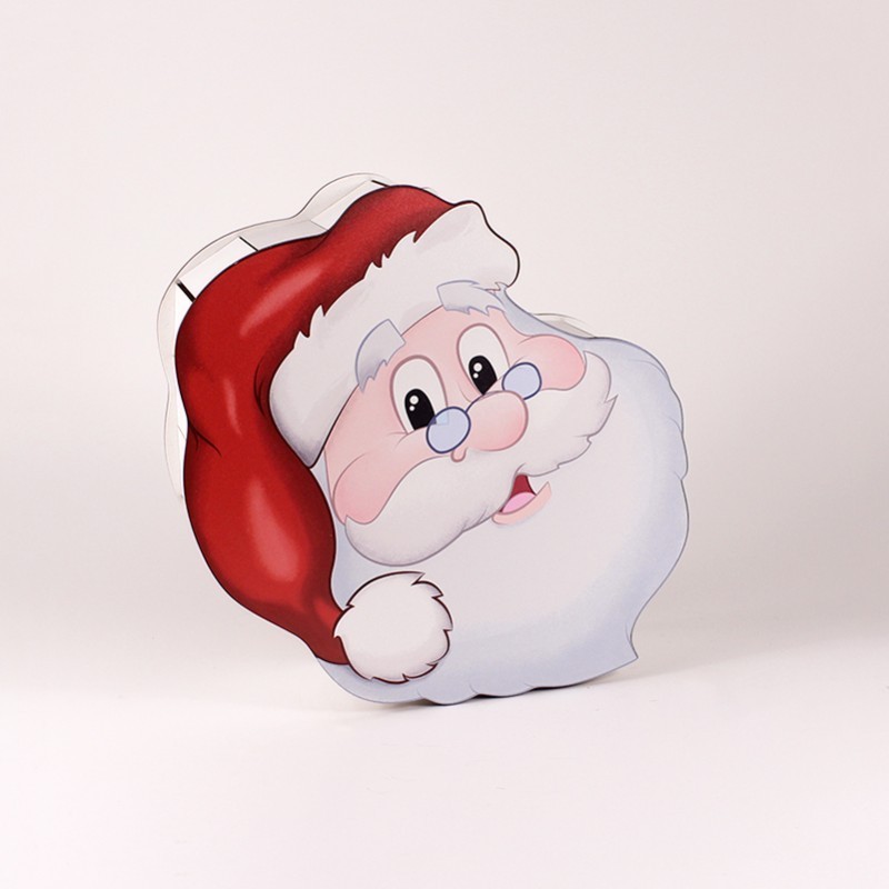 

Новогодняя деревянная коробка для подарка "Дед Мороз".Маленькая. So cute 003063